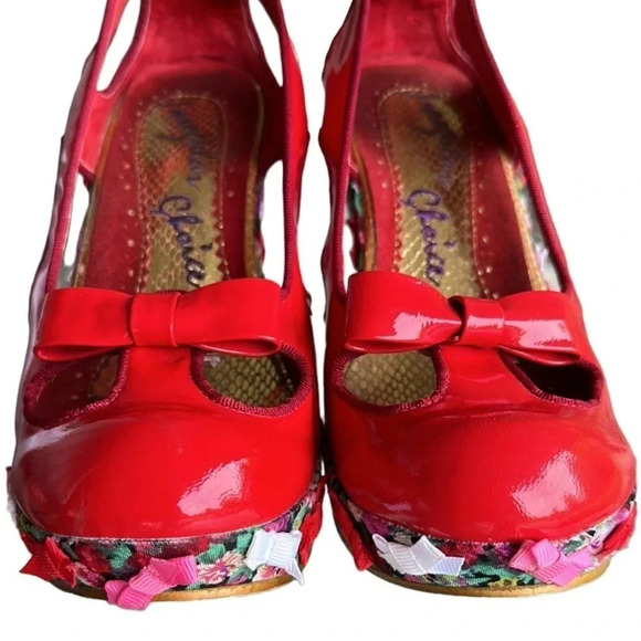 Irregular Choice Chunky Heel Platform Wedge Sandals Women’s Size 9.5 - Picture 6 of 13